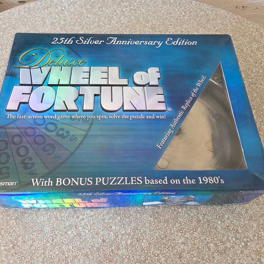 Wheel Of Fortune Deluxe 25th Silver Anniversary Edition with all pieces 2007